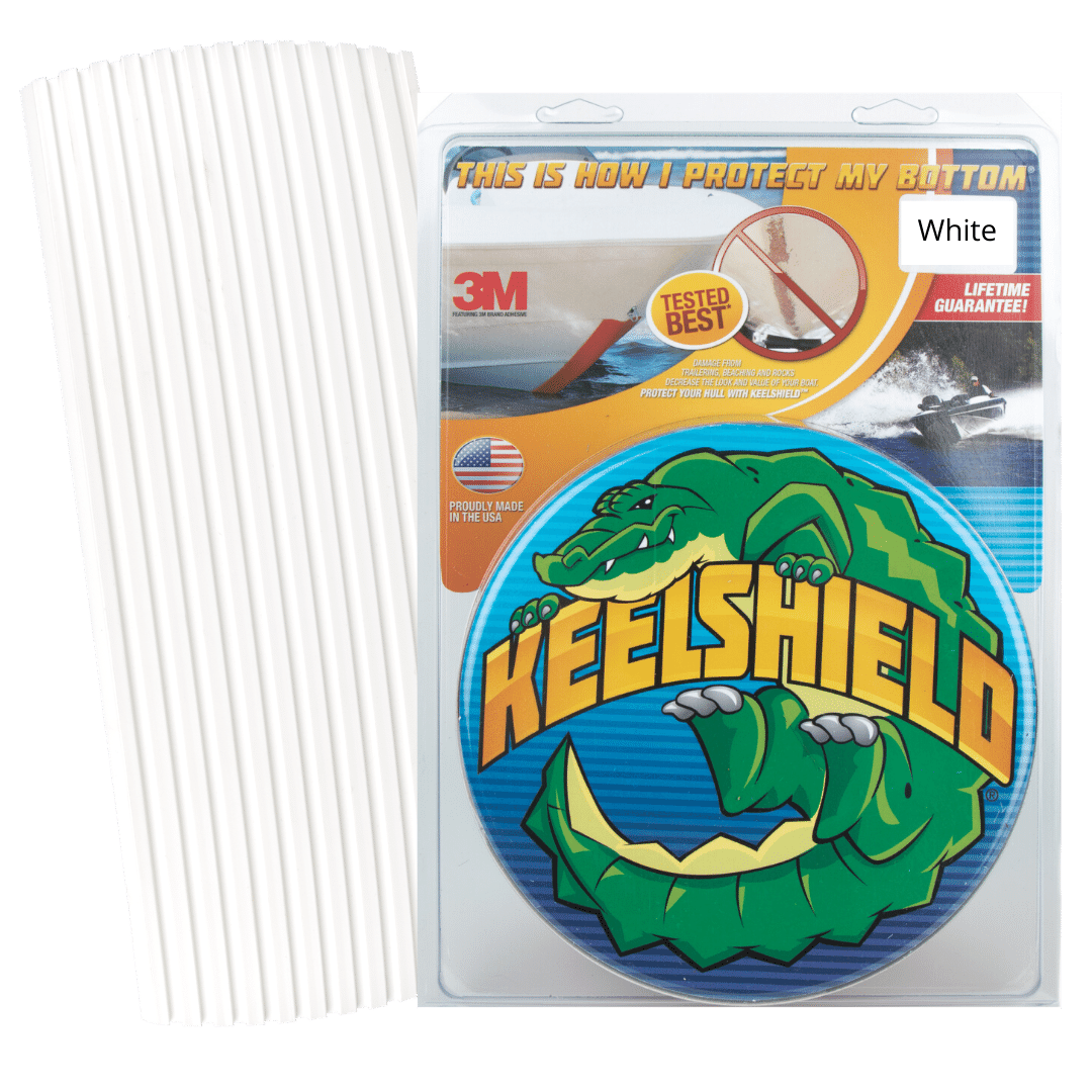 KeelShield, Off White, 12 WHITE- KeelShield (3M) Hull Protector, 6 ft. | 6WH