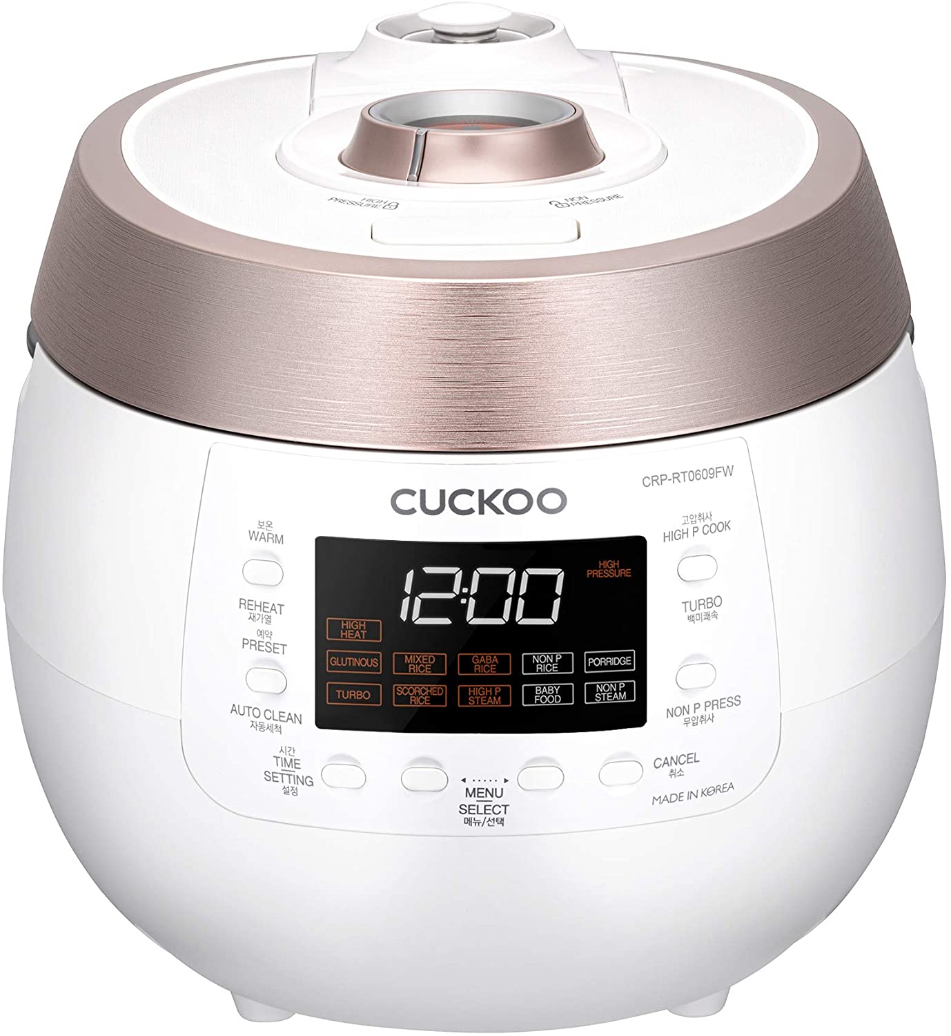 ファッション特集 OB Cuckoo Cooker Rice Plate Pressure Twin cup 6 CRP-RT0609FW 炊飯器・餅つき機